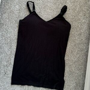 Auden Maternity Postpartum Nursing Black Tank Top